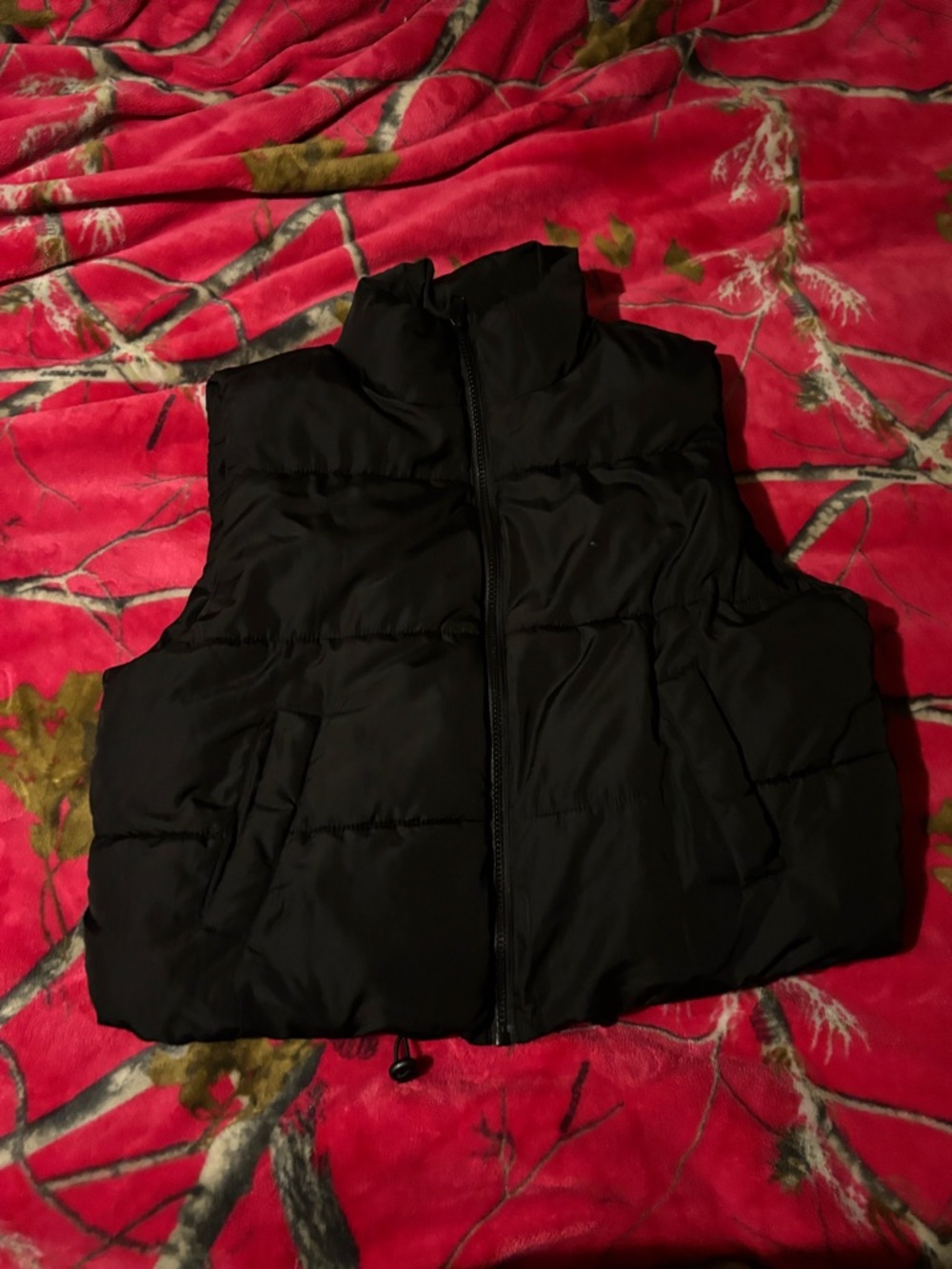 No Boundaries Black Quilted Puffer Vest